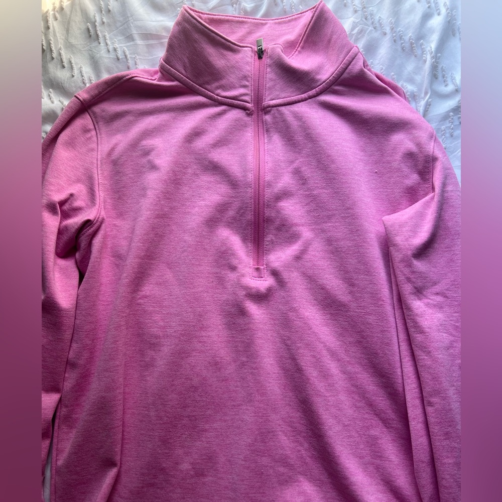 Bubblegum pink athletic sweater
